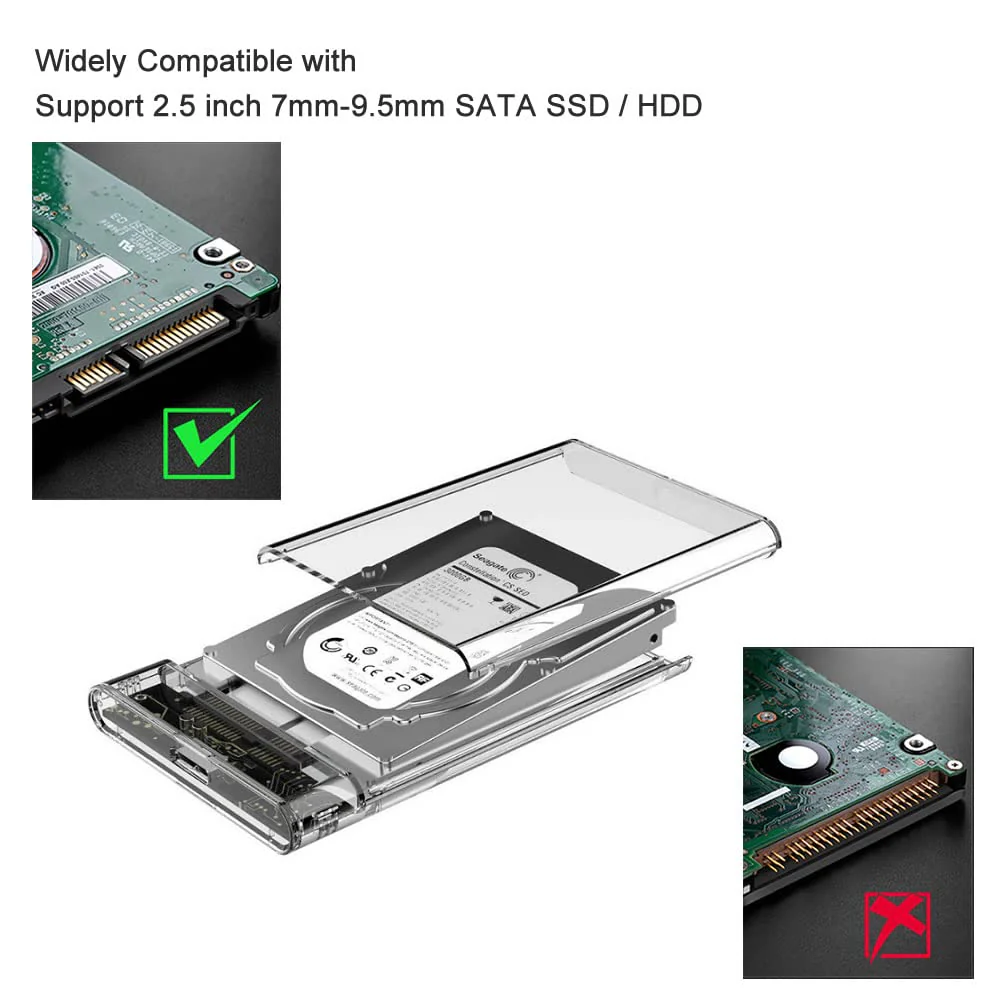 1 TB EXTERNAL HARD DISK ( WD OR SEAGATE LAPTOP HARD DISK WITH TYPE-C HARD DISK CASING) - Image 2