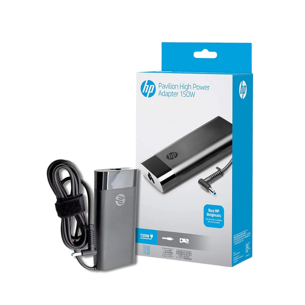 HP 150W Slim Blue Pin Smart 4.5mm AC Adapter With Power Cord- Pin Size: 4.5mm * 2.9mm - Image 5