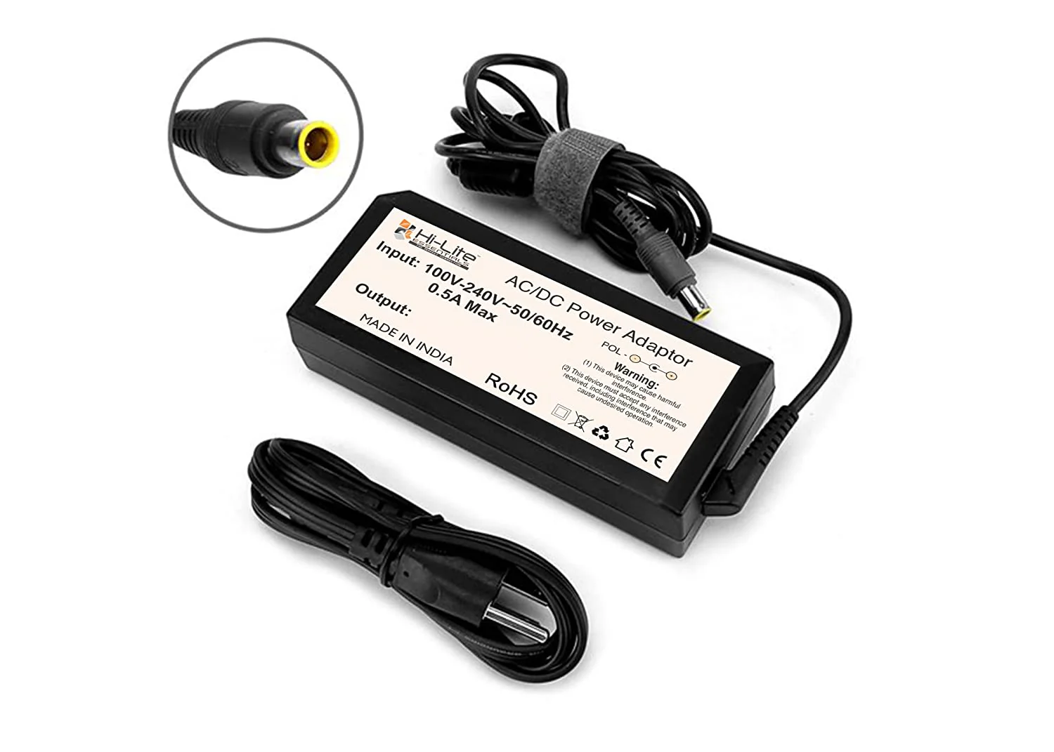 Hi-Lite Essentials 16V Charger Power Adaptor Compatible for Canon DR-C130L and DR-C225 II Document Scanner