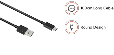 Type-C 65W PD Fast Charging Cable for Xiaomi MI Smartphones, Tablets & All Type C Devices, 480Mbps Data Transfer, Quick Charge 3.0 Compatible (Black) - Image 4