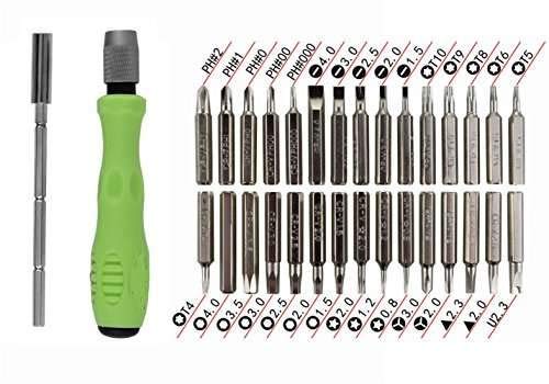 32 in 1 Screwdriver Toolkit Set - Phillips, Flat, Other Bit Types - 32 Pcs - Chrome Vanadium Steel - Electronic, Home Appliance & Precision Device Repair - Image 3