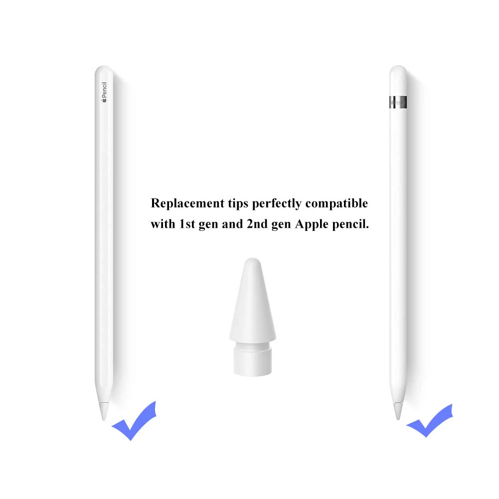 [4 Pack] Tips for Apple Pencil 2nd/1st Generation, and Apple Pencil Pro/USB-C, Highly Sensitive Precise POM Replacement Tip for Apple iPad Pencil, Pen Nib for iPad Pro/Mini/Air - Image 2