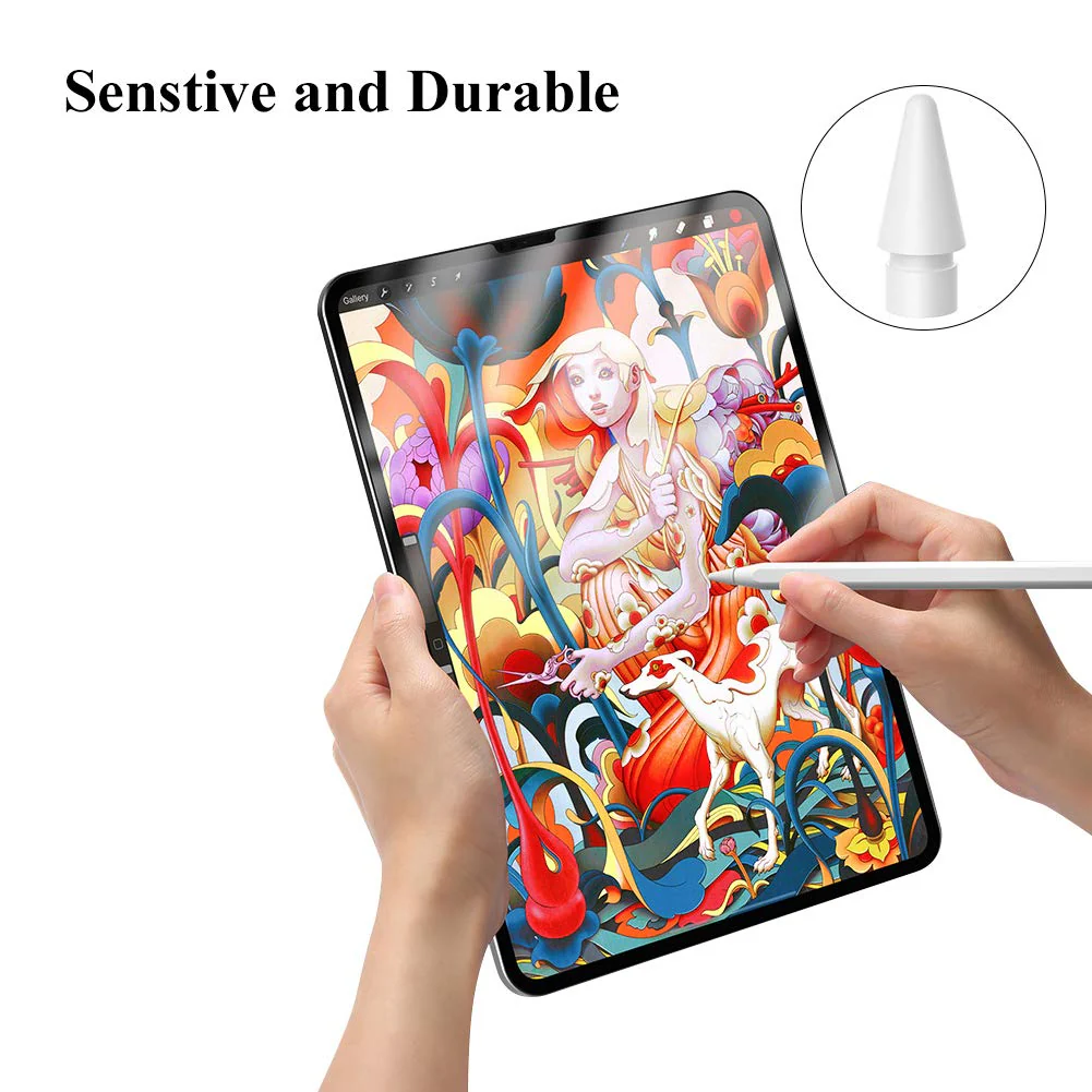 [4 Pack] Tips for Apple Pencil 2nd/1st Generation, and Apple Pencil Pro/USB-C, Highly Sensitive Precise POM Replacement Tip for Apple iPad Pencil, Pen Nib for iPad Pro/Mini/Air - Image 6
