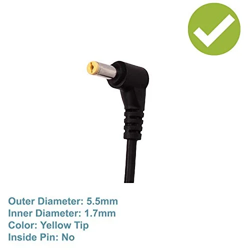 OEM Acer 19V 2.37A Laptop Charger Power Adapter for Acer Aspire, Gateway Laptop -Yellow Pin - Image 3