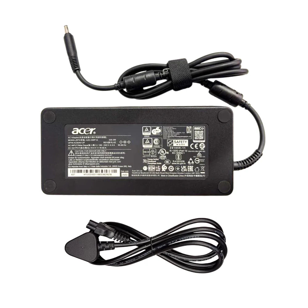 OEM Acer 330W 19.5V 16.9A AC Laptop charger for Acer Concept D, Predator Helios, Presator Triton