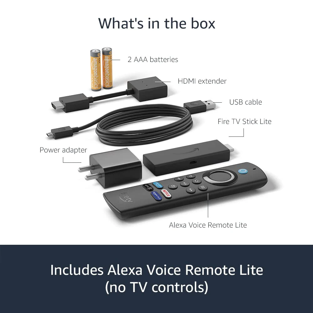Amazon Fire TV Stick Lite with all-new Alexa Voice Remote Lite (no TV controls), HD streaming device | Now with App controls - Image 4