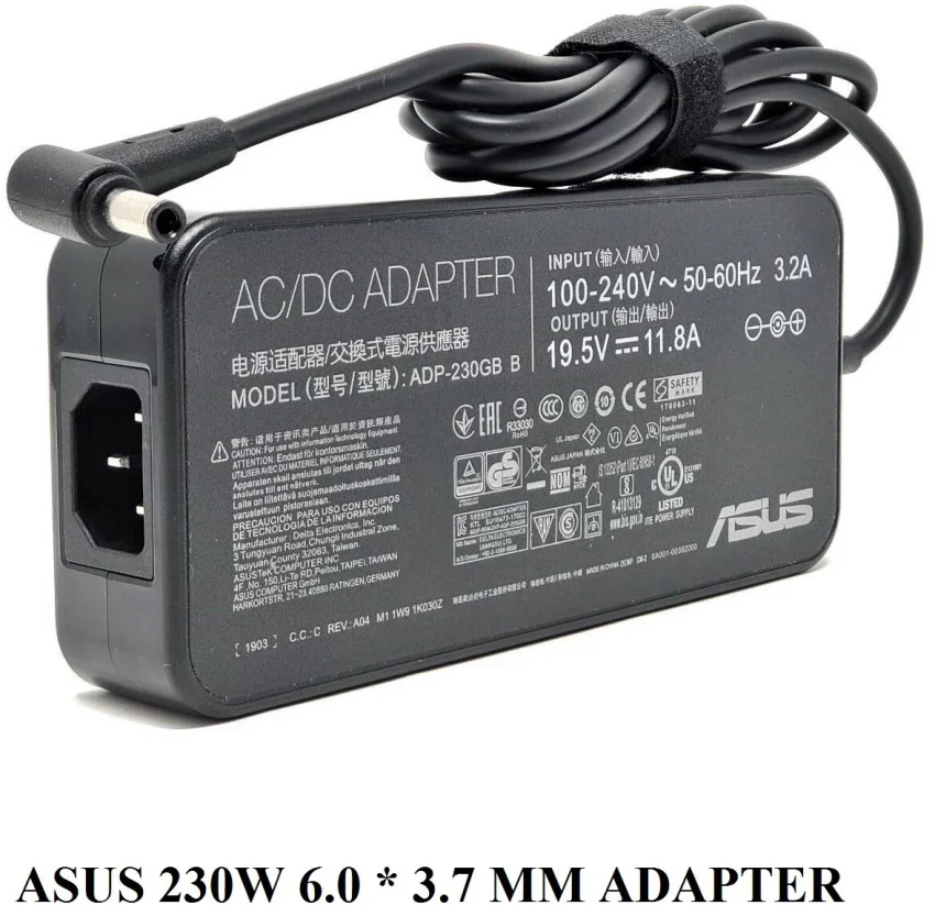 ASUS 230W (6.0mm * 3.7mm) 19.5V 11.8A ASUS ROG Zephyrus GX501 GX501V GX501VI adapter 230 W Adapter  (Power Cord Included) - Image 2