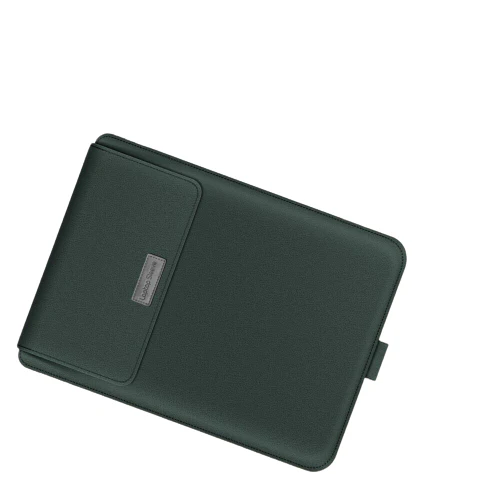 Leather Laptop Sleeve with Case Stand Feature, Mouse and Charger case, Compatible with MacBook 13 inch 14 inch All Models - Image 5