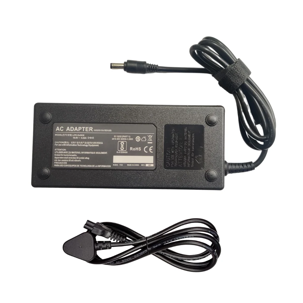 Compatible 19V 6.32A Power Adapter for Lenovo All in One Lenovo AIO C300 C305 C320 C340 C440 C540 PC Desktop - 120W (Power Cable Included)
