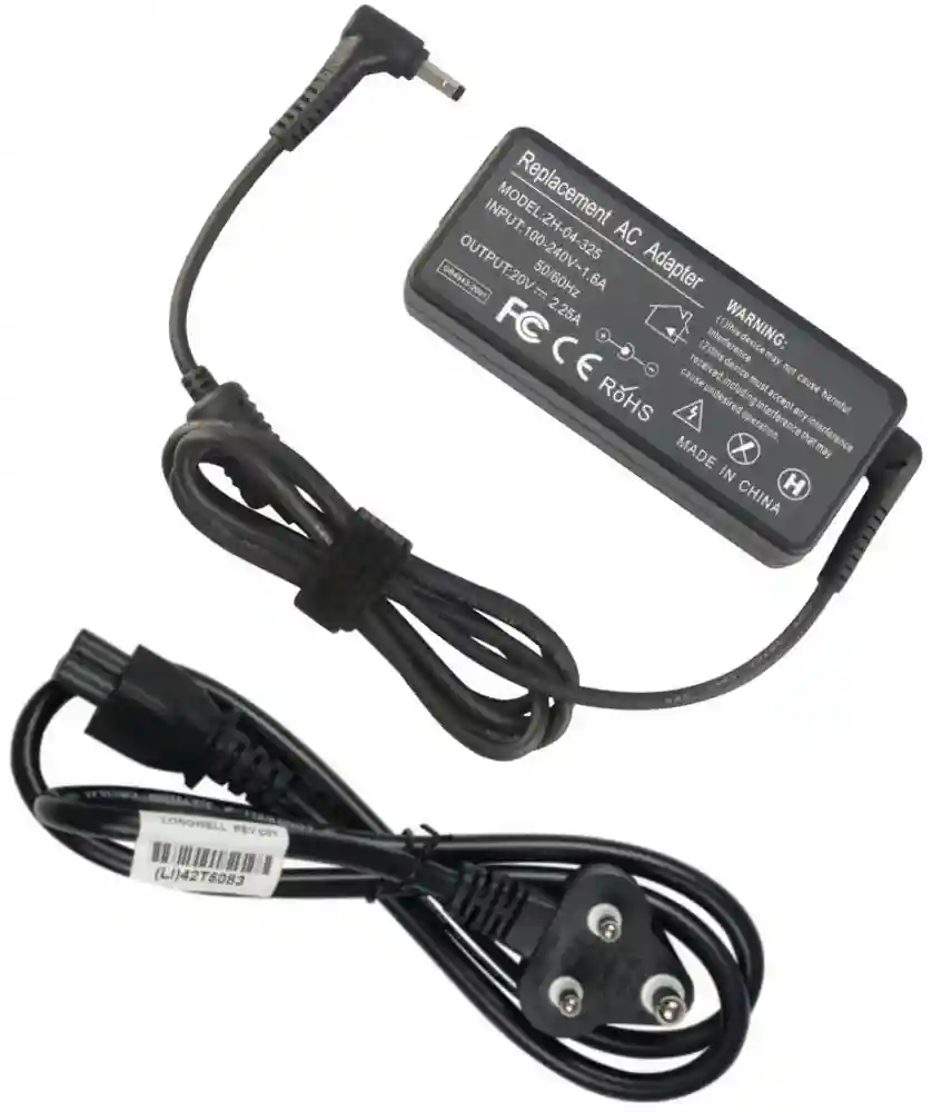 Compatible Lenovo 45W Power Adapter 20V 2.25A for Lenovo IdeaPad Laptop (4.0 mm*1.7 mm)- Power Cable Included