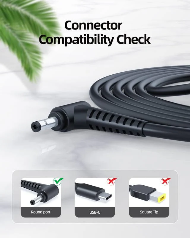 OEM Lenovo 65W Power Adapter 20V 3.25A for Lenovo IdeaPad Laptop (4.0 mm*1.7 mm)- Power Cable Included - Image 4