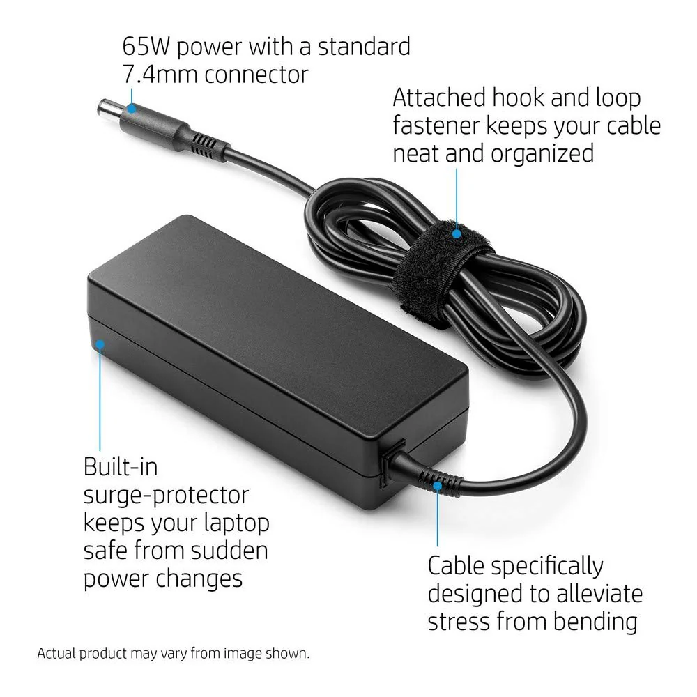 Compatible Hp 65W 18.5V 3.5A 7.4Mm Pin Laptop Charger for Hp Selected Laptop Series With Power Cord - Image 4