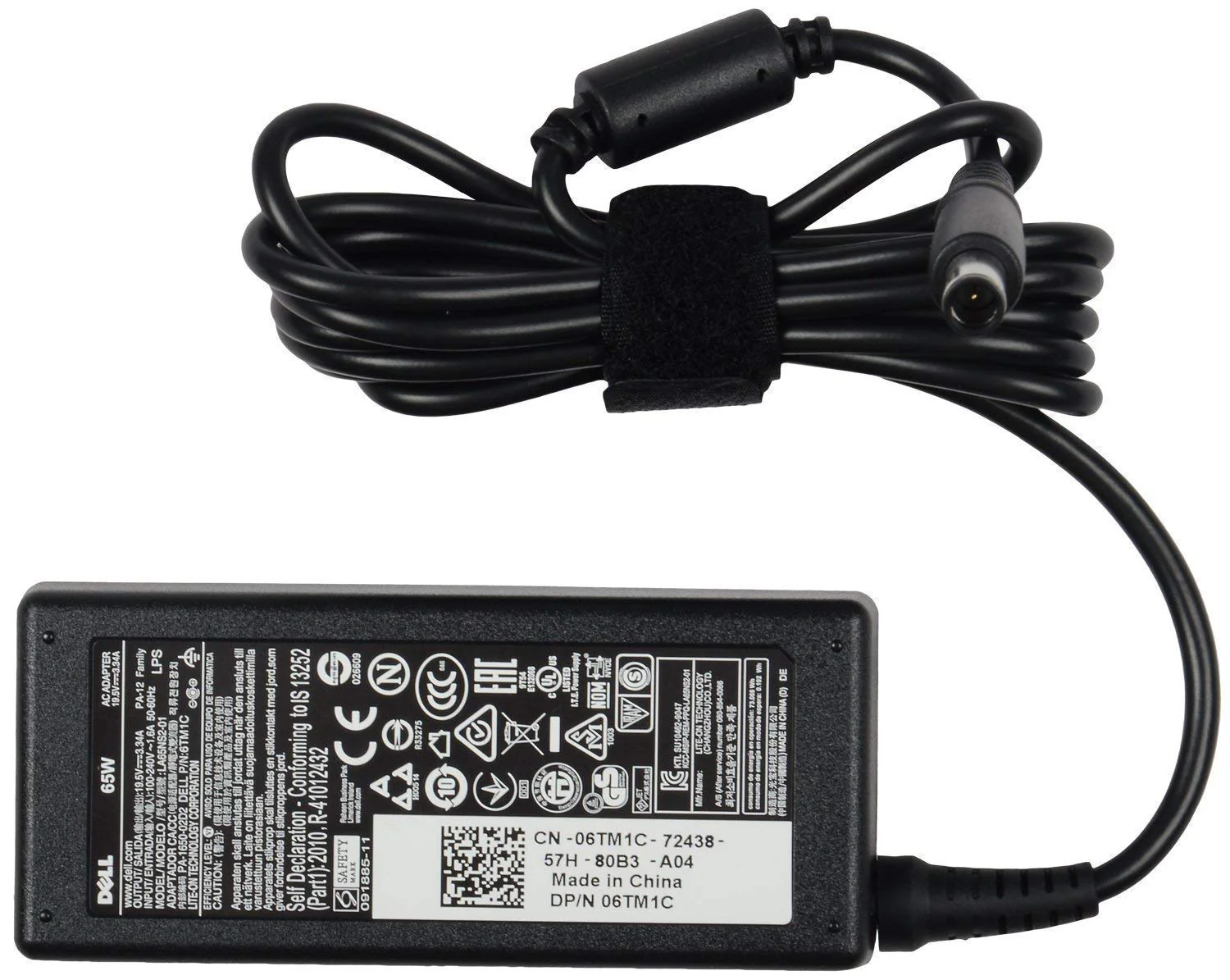 Dell OEM 65w Moti Pin Laptop Power Adapter  19.5V 3.34A with Dell Latitude 3470 3480 3550 3570 3580 5280 5480 5580 7280 7480 E5270 E5450 Adapter 7.4MM X 5.0MM - power cable included - Image 4