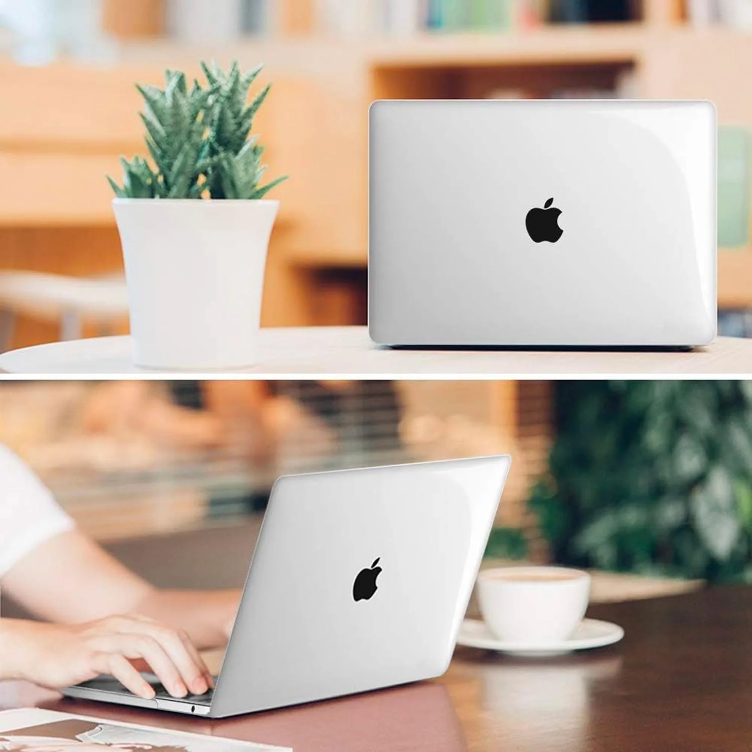 Transparent Plastic Hard Shell Case Cover Compatible for New MacBook Air 13.6 inch 2025 M4 A3240 M3 A3113 M2 A2681 with Touch ID,2025 2024 2022 Release,M2 M3 M4 Air- Free keyguard inside - Image 7