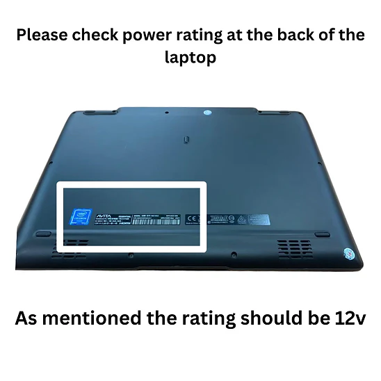 Hi-Lite Essentials 12V 2Amp Laptop Power Adapter for Avita Refresh/ Cosmos 2 in 1 Laptop - Image 3