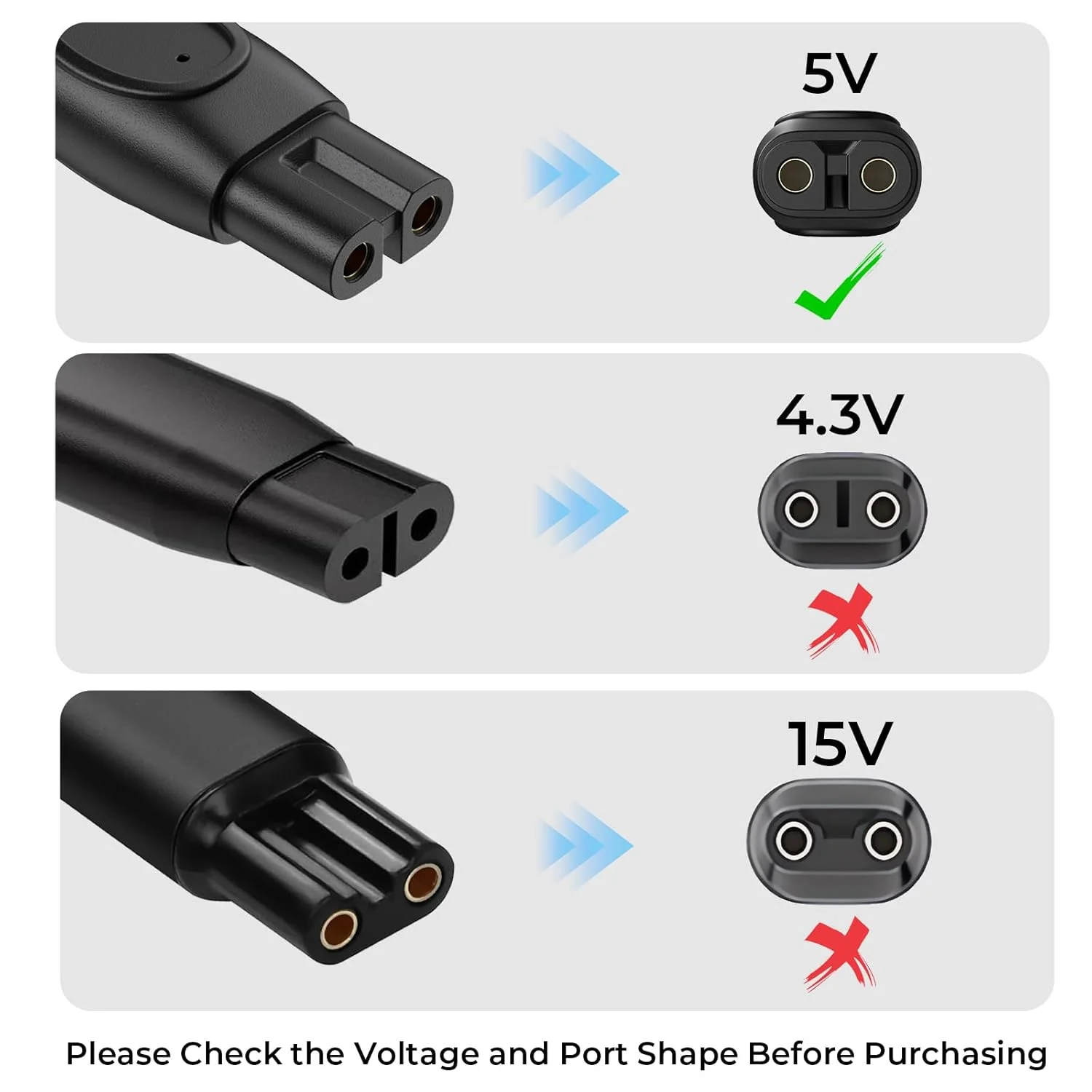 Hi-Lite Essentials 5V USB Charger Charging Cable for Philips MG5930, MG7920, BT3301, BT3302/15, BT3303/30, BT 3415, QP1424/10,Bt3415/15, BT3441/30, BT3431/30, BT3435 - Image 6