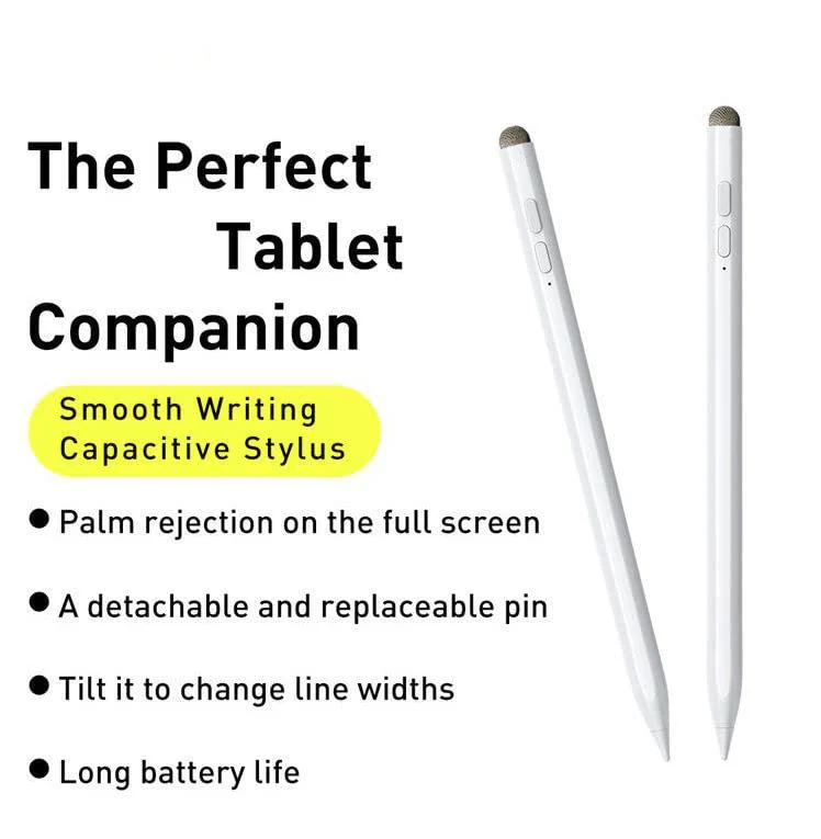Active Stylus Pencil Pen with Palm Rejection Compatible for iPad 2018 or Later, Pencil for iPad with Palm Rejection, Rechargeable Stylus for iPad 2018-2022 - Image 3
