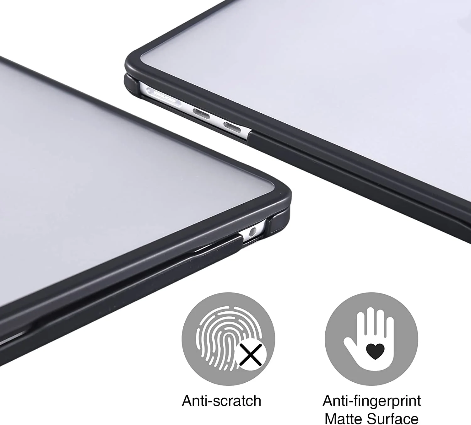 Hi-Lite Essentials Anti-Fingerprint TPU Bumber Heavy Duty Hard Shell Protective Case Cover- Transparent - Image 3