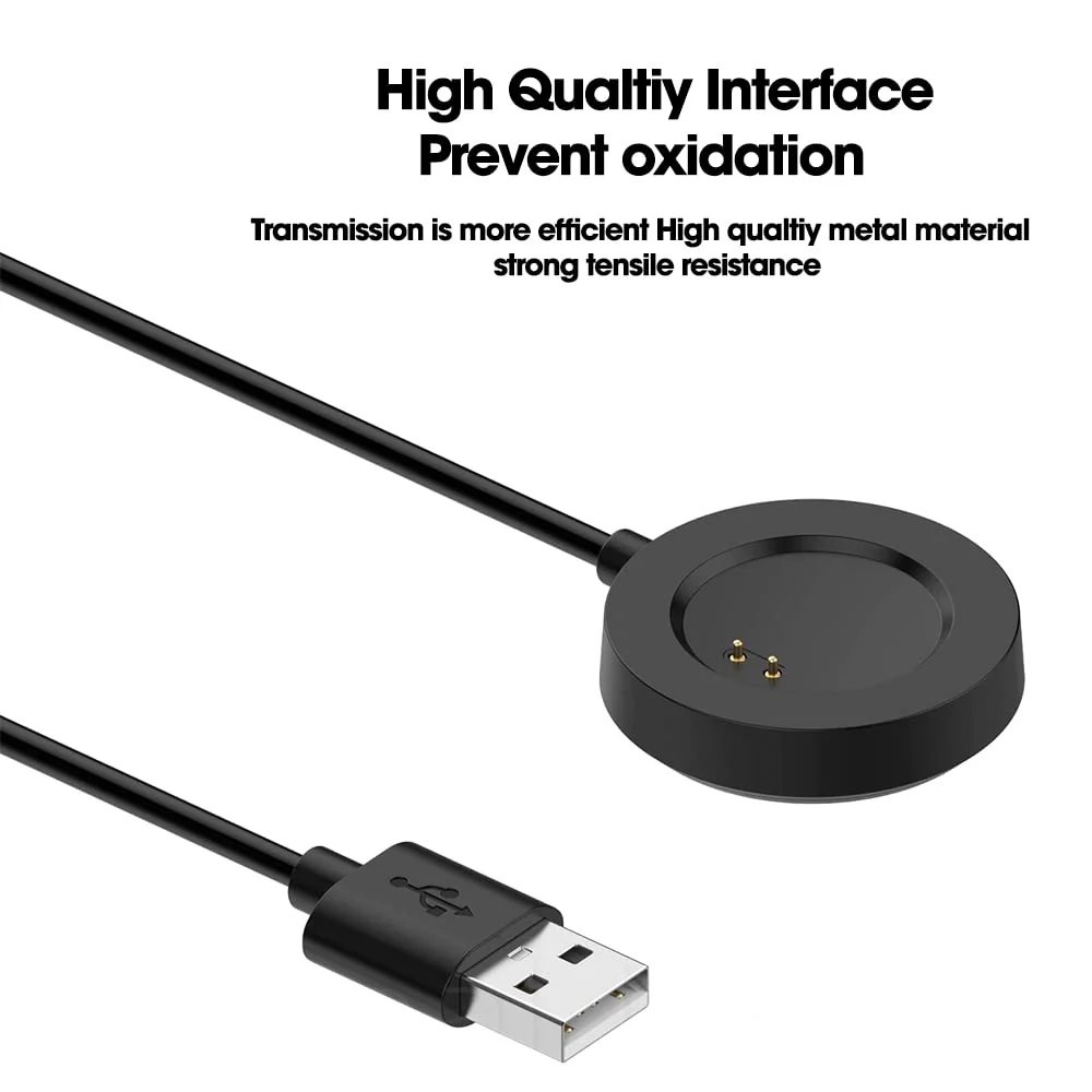 Hi-Lite Essentials Charging Dock Cable Compatible with Realme Watch 2 / Realme Watch 2 Pro, USB Cable, Magnetic Charger - Black - Image 6