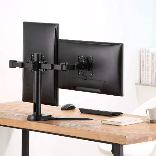 Hi-Lite Essentials Dual Monitor Desk Arm 13"-27" 100 x 100 mm VESA Swivel & tilt Table Top Stand - Image 5