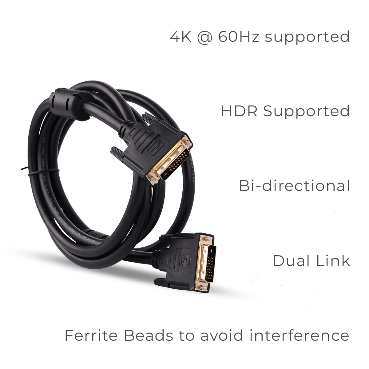 Hi-Lite Essentials DVI (24+1) Male to DVI (24+1) Male DVI-D Digital Dual-Link Cable - Image 4