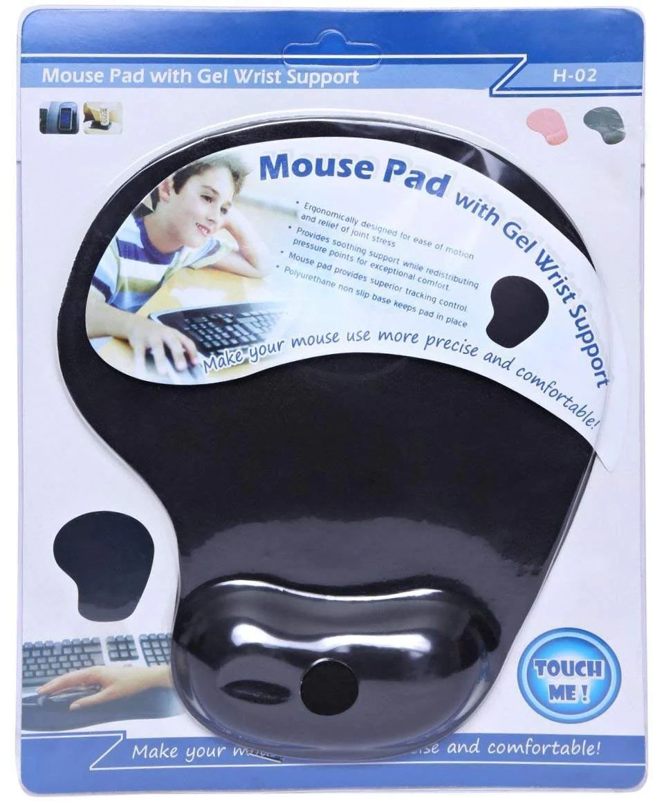 Hi-Lite Essentials Gel Mouse Pad, Ergonomic Mouse Pad with Gel Wrist Rest Support, Gaming Mouse Pad