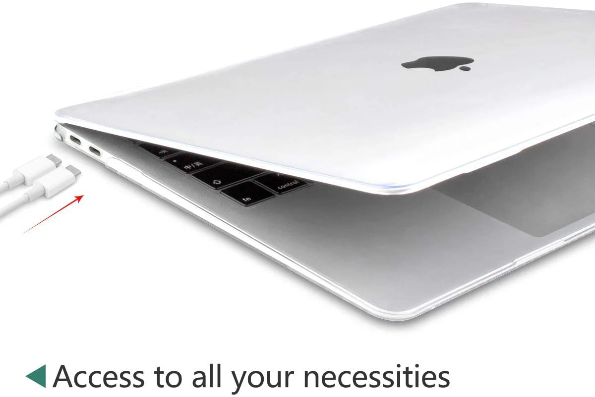 Hi-Lite Essentials Hard Shell Plastic Case Compatible with MacBook Pro 13 Inch Touch Bar & Touch ID (Model M2 A2338 / M1 A2338 / A2289 / A2251 / A1706 / A2159 / A1989 / A1708 Release 2023-2016), Transparent - Image 3