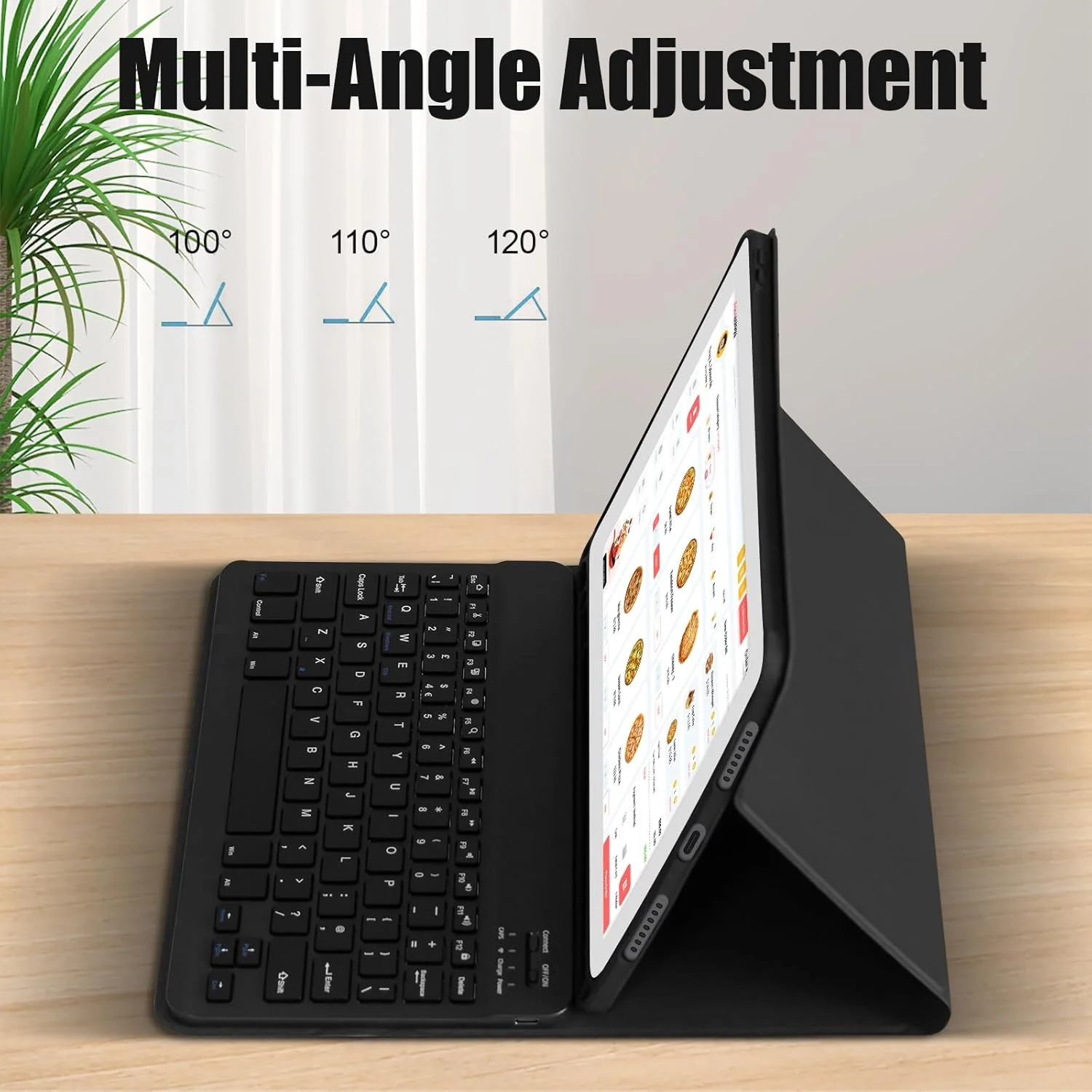 Hi-Lite Essentials iPad Cover with Keyboard for iPad Pro 13 Inch Case 2024 with Detachable Keyboard, Precise Cutouts, Pencil Holder, Multi-Viewing Angles, Wireless Folio Keyboard Case for iPad Pro 13'', Black - Image 5