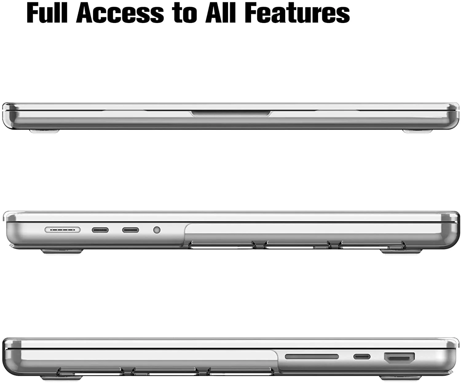 Hi-Lite Essentials Premium Hard Case Protector Fit with MacBook Pro 16 Inch 2021 M1 Pro/M1 Max A2485 - Image 4