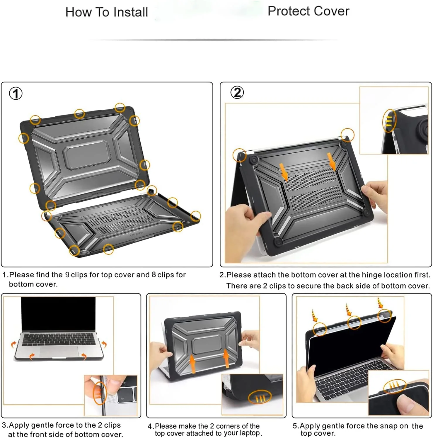 Hi-Lite Essentials Rugged Armour Hard Shell Case Cover for MacBook Pro 16 Inch M3 Pro/Max (2023) & M2 Pro/Max A2780 (2023) & M1 Pro/Max A2485 (2021) (Keyboard Guard Free Inside) - Image 5