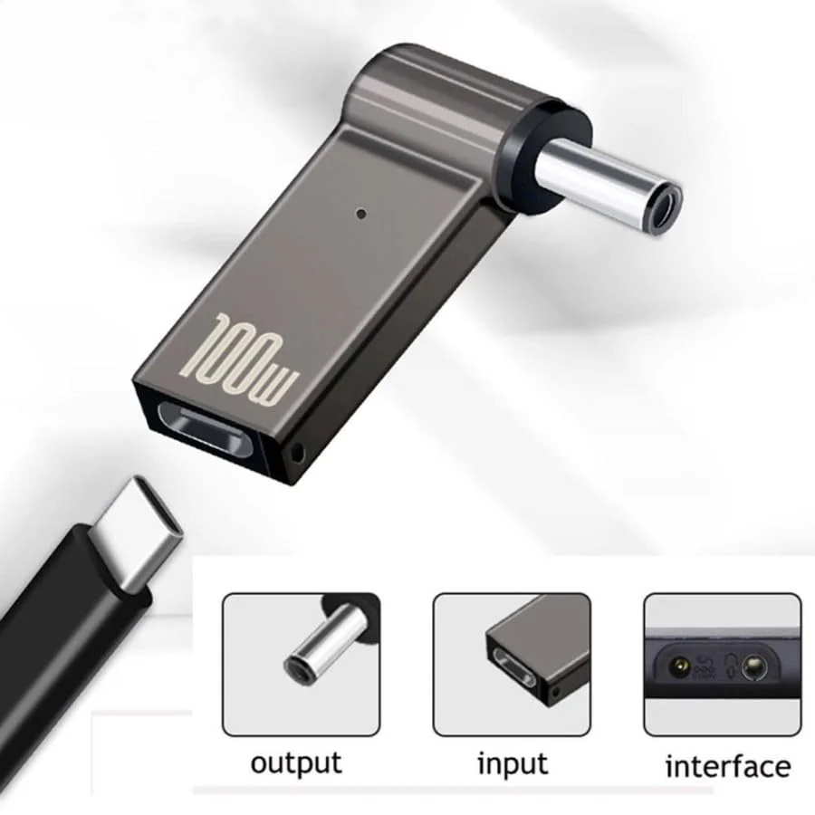 Hi-Lite Essentials Type C to Asus 4.0X 1.35MM Pin Laptop Charging Converter 100W for Asus Vivobook Series, (Does not work with Mobile Chargers) - Image 4