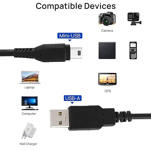 Hi-Lite Essentials Mini USB V3 Cable (2.0 A to Mini 5 pin B Cable) for External HDDS/Camera/Card Readers/ PS3/ Iris Scanner- Superior Quality Copper Cable - Image 5