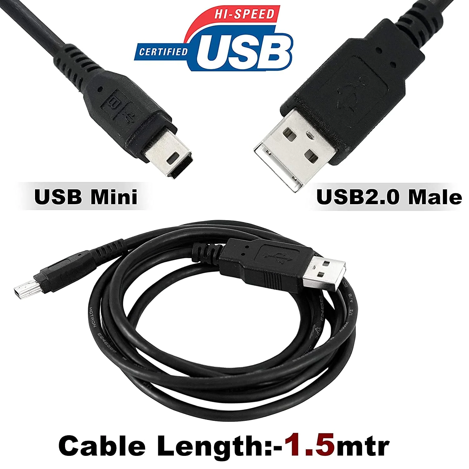 Hi-Lite Essentials V3 Mini USB Data Cable for Hard disk, DVD Writers and other electronic Equipments (Not supported for Sony digital camera)) - Image 4