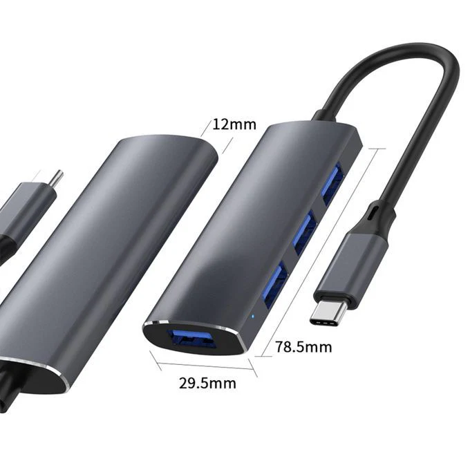High Speed 4 Port USB Hub 3.0 Multi Usb Splitter for HP Lenovo Xiaomi Macbook Pro - Image 3