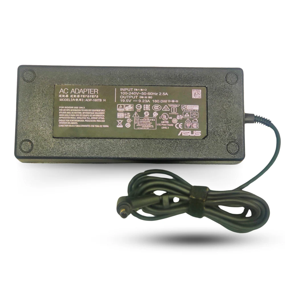 Laptop Adapter for Asus 180W 19.5V 9.23A Laptop Charger Adapter Compatible Model: ADP-180MB F AC Power Charger - Power Cable Included