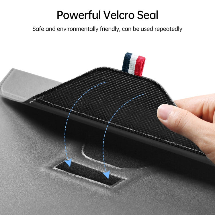 Leather Laptop Sleeve with Case Stand Feature Compatible with MacBook 13 inch 14 inch All Models - Image 7
