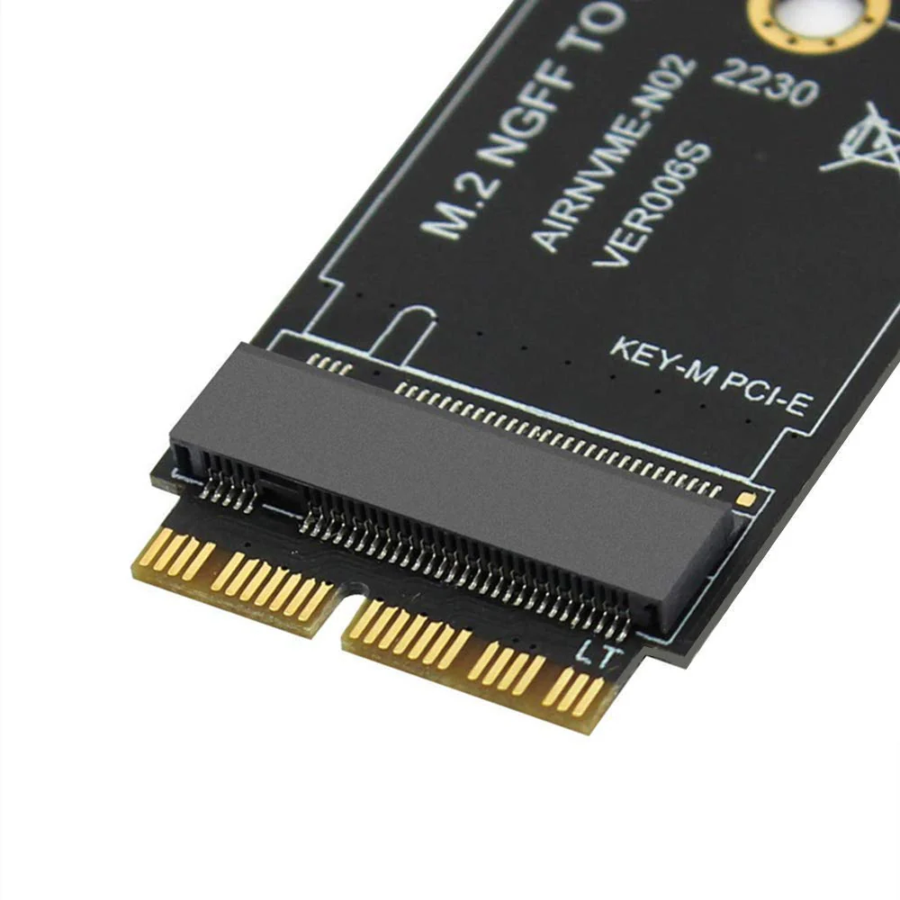 M.2 NVME SSD Convert Adapter Card Compatible with MacBook Air Pro Retina (Year 2013-2017), NVME/AHCI SSD Upgraded Kit for A1465 A1466 A1398 A1502(Not Fit Early 2013 MacBook Pro) TD-406HS - Image 9