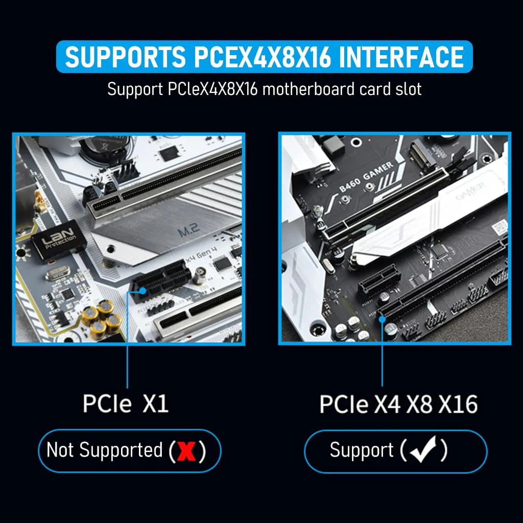 M.2 NVMe to PCI-E X4 Adapter High Speed M.2 NVMe to PCI-E X4 Adapter Universal M.2 NVMe to PCI-E X4 Interface Compatible with M.2 NVme2230/2242/2260/2280 - Image 7
