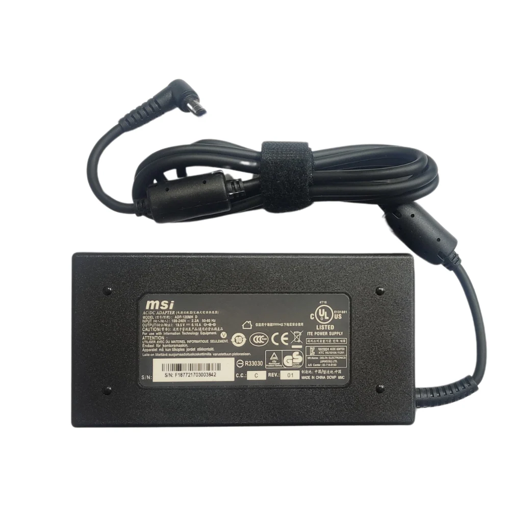 MSI 19V 6.15A 120W 4.5 * 3.0 PIN LAPTOP CHARGER for MSI 16R3, PL60, GL72 Gaming Laptops 120 W Adapter (Power Cord Included) - Image 4
