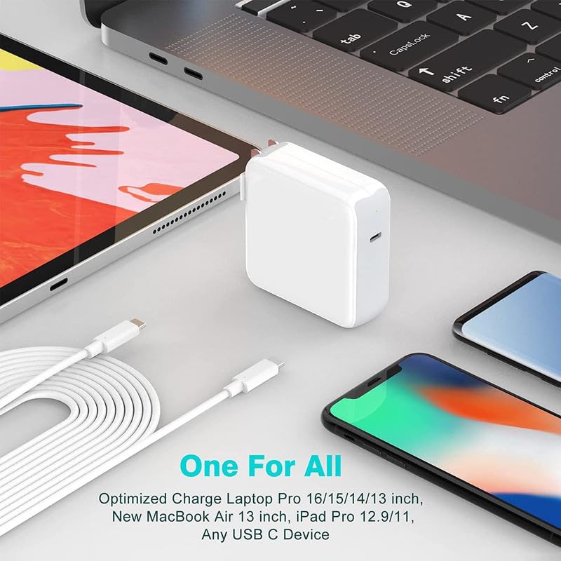 Compatible Apple 96W USB-C Macbook Adapter Charger for MacBook Pro 13 Inch/12 Inch/14 Inch MacBook Air/iPad Pro/Type C Laptop - Image 4