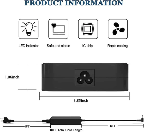 OEM Asus 200w 20.0V 10.0A ADP-230GB B Charger Fit for Asus ROG Zephyrus S GX531GW GX701GX GX701GW GX701GV GL702V GX501V Strix Scar II GL704GM-DH74 GL703GM-DS74 Gaming Laptop AC Adapter - Power Cable Included - Image 4