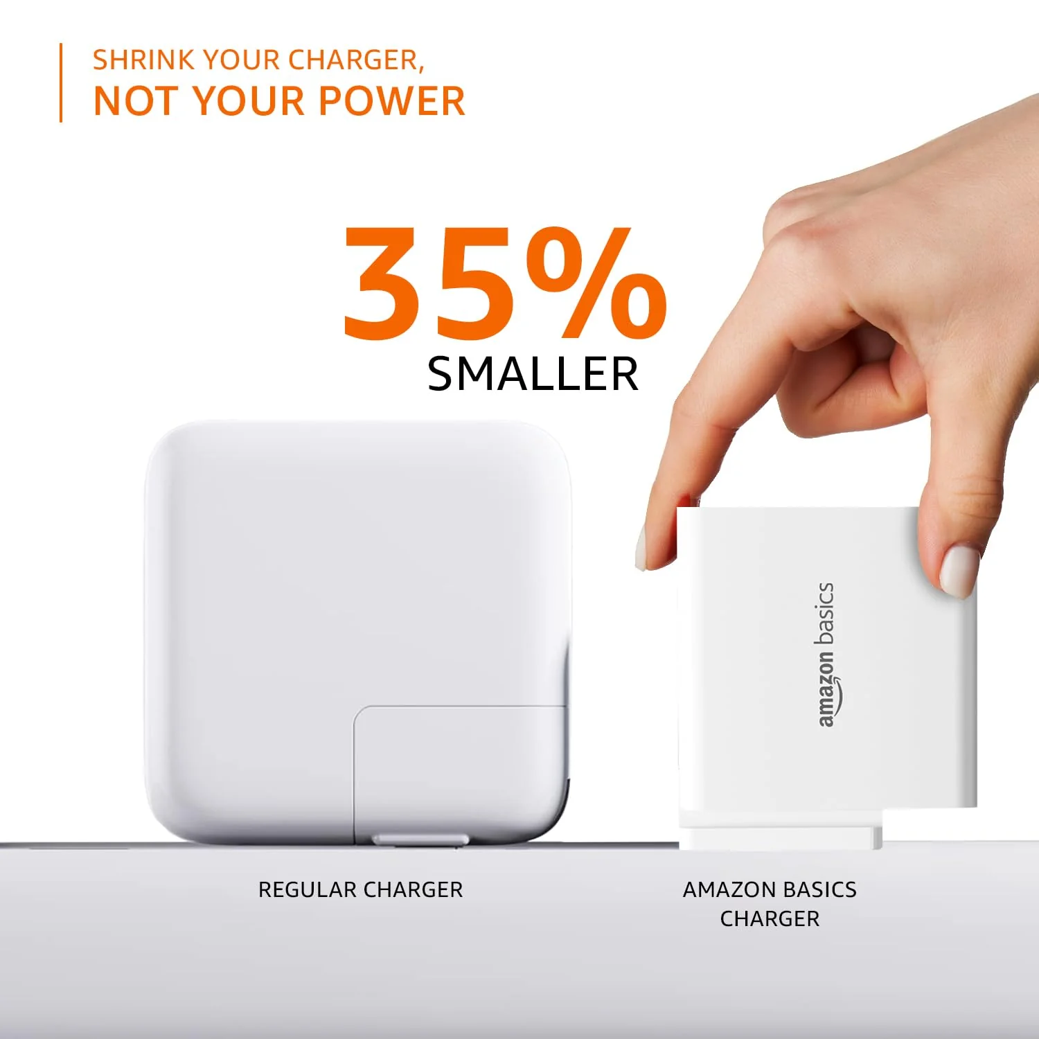 (Open Box) Amazon Basics 65W Triple Port GaN Charger | PD 3.0, QC3.0, QC4.0/PPS Fast Charging Ports | Compact Adapter with Foldable Pins | Compatible with All Flagship Apple/Android Phones and laptops - Image 5