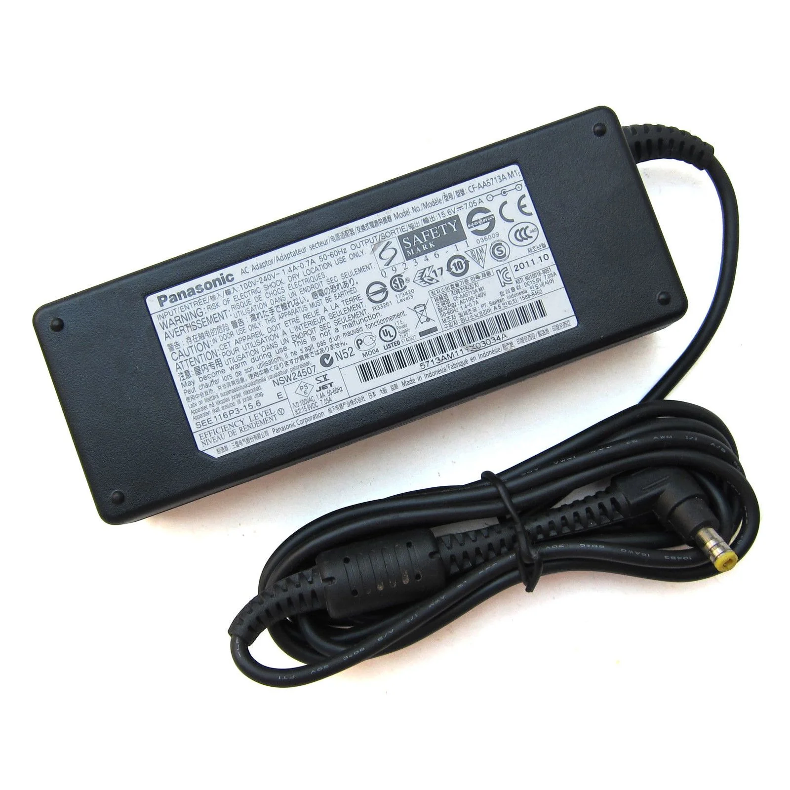 Original Panasonic 15.6V 7.05A AC DC Adapter for Panasonic Toughbook CF-AA5713A CF-31 CF31R CF53 Laptop Power Supply Cord - Image 2