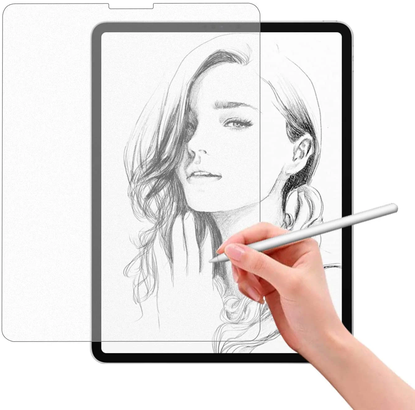Paper Like Sketch Film Matte Screen Protector for iPad Anti Glare Scratch Resistant Film for iPad (Matte) - Image 2