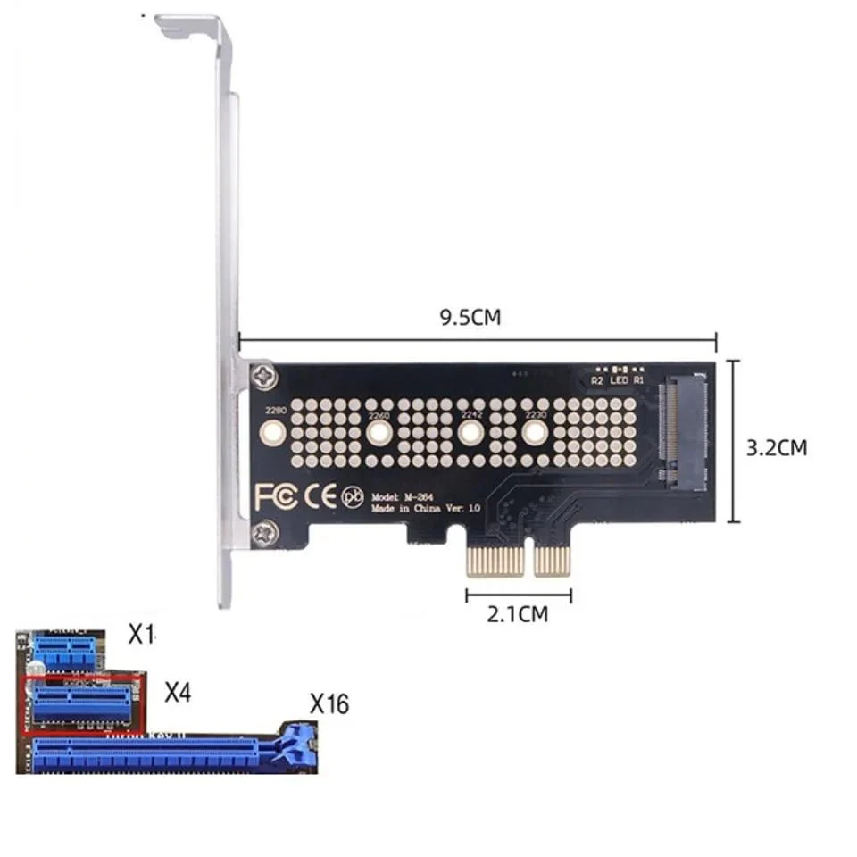 PCI-E x1 to M.2 NVMe SSD Expansion Card, PCI Express (1x) Expansion Card Converter for M2 NGFF NVME SSD-NOT BOOTABLE - Image 3