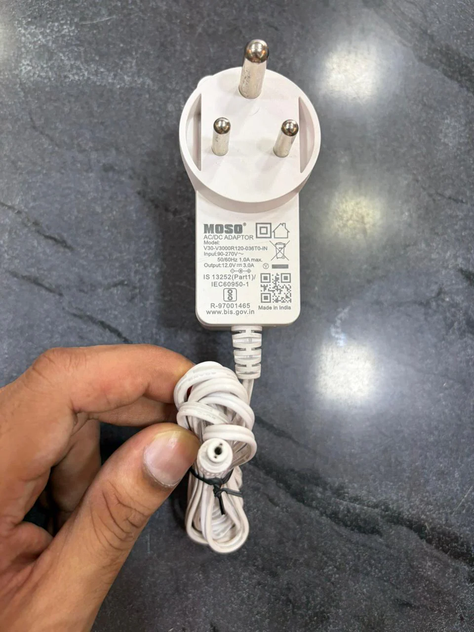 Power Adapter 12V 3Amps DC (pin size 5.5mm x 2.5mm)- Suitable for Electronics Equipments and Medical Devices - Image 3