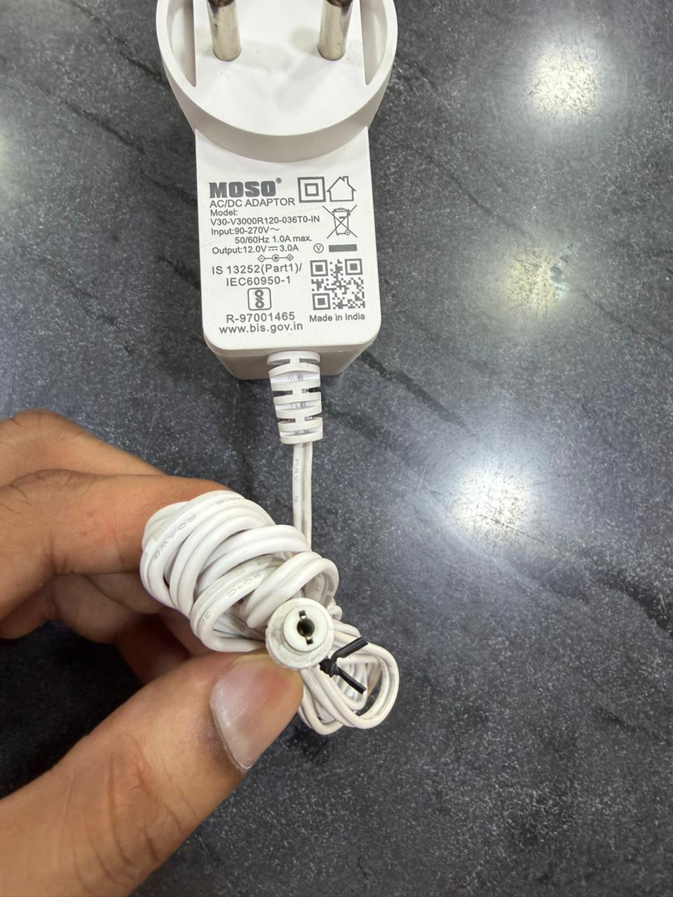 Power Adapter 12V 3Amps DC (pin size 5.5mm x 2.5mm)- Suitable for Electronics Equipments and Medical Devices - Image 4