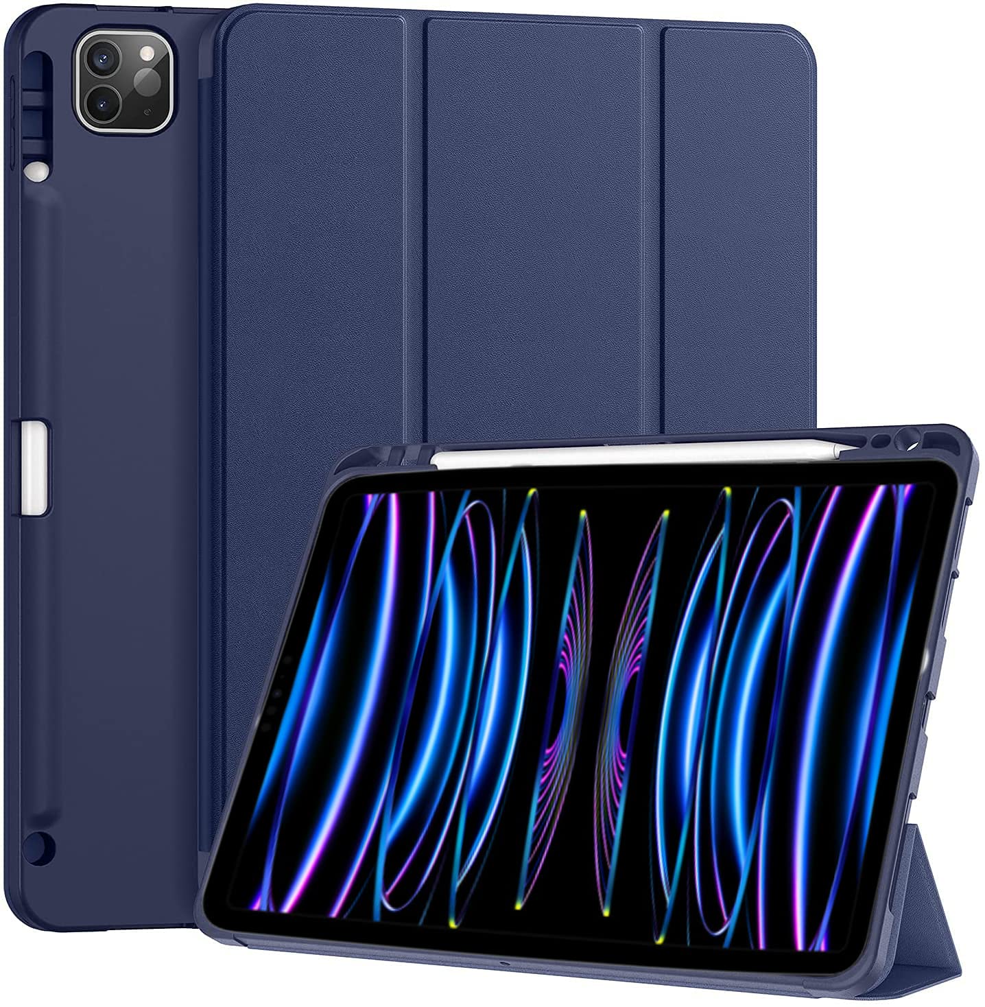 Premium Smart Case for Apple iPad Pro 11 inch 2022/2021 4th/3rd Gen [Auto Sleep/Wake Cover] [Pencil Holder] [Soft Flexible Case] Recoil Series - Image 8