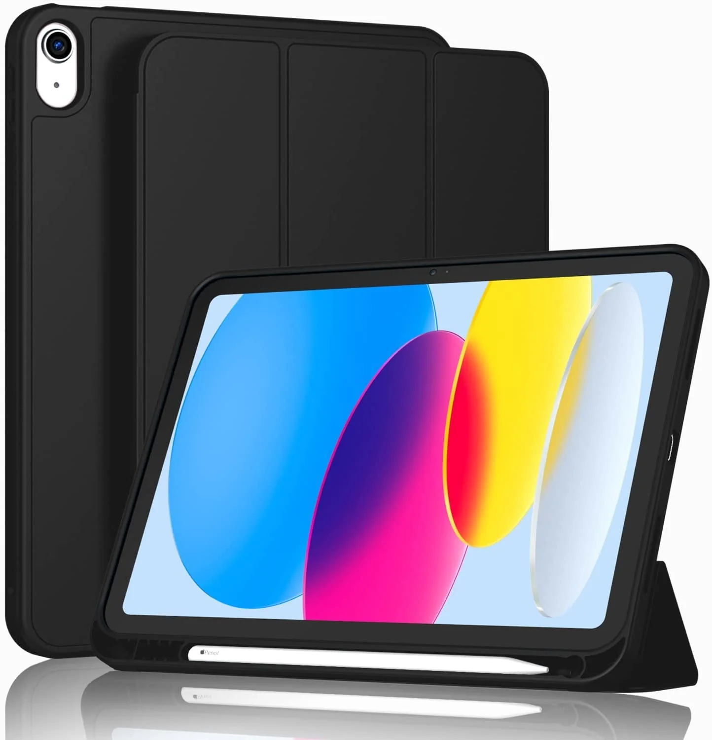 Premium Smart Case for iPad (A16) 11th/10th Generation (2025/2022) [Auto Sleep/Wake Cover] [Pencil Holder] [Soft Flexible Case] Recoil Series for Apple iPad 10th/11th Gen