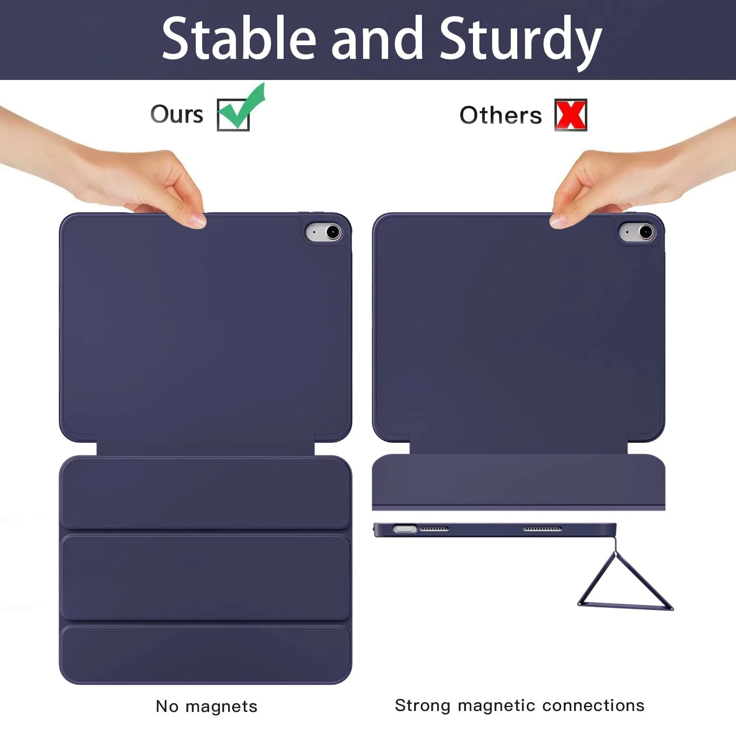 Premium Smart Case for iPad (A16) 11th/10th Generation (2025/2022) [Auto Sleep/Wake Cover] [Pencil Holder] [Soft Flexible Case] Recoil Series for Apple iPad 10th/11th Gen - Image 10